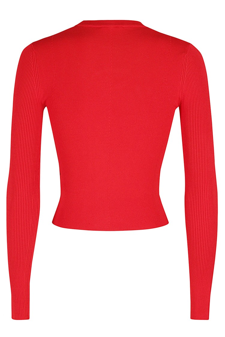 Diesel Valari Long Sleeve Top In Red