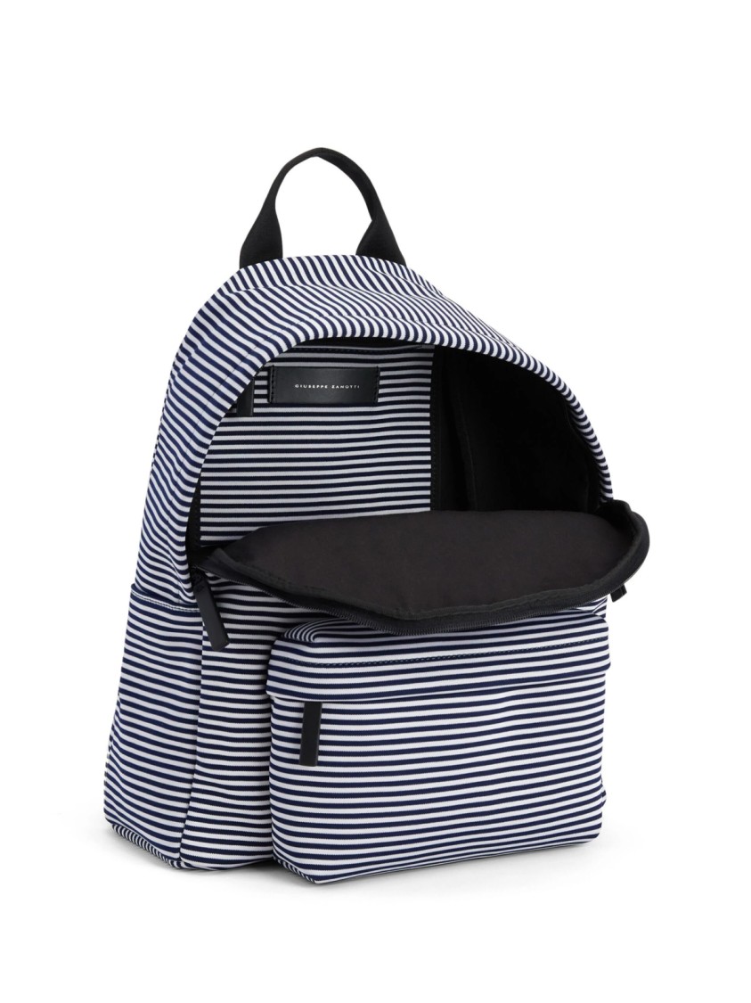 Giuseppe Zanotti Bud Signature Logo Backpack In Gray