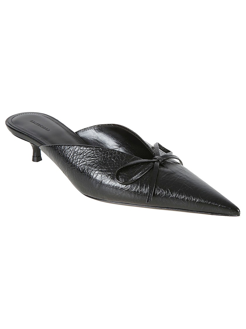 Balenciaga Black Sandals With Pointed Toe