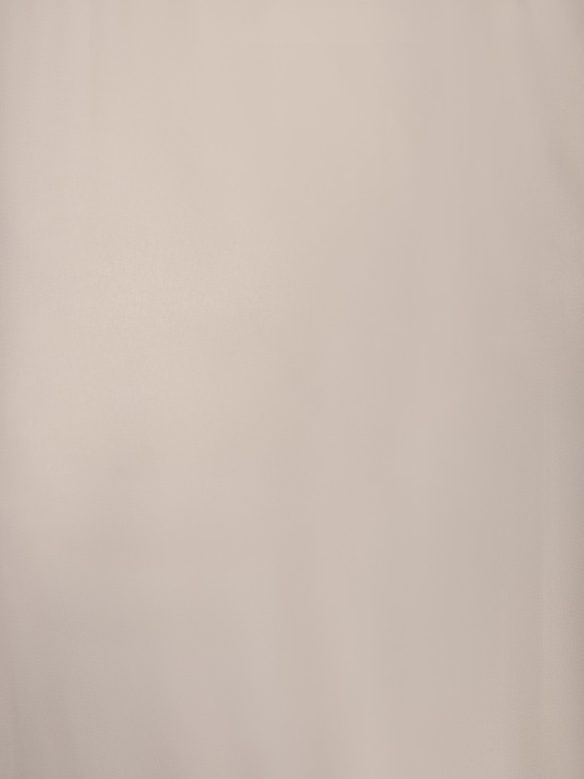 BLANCA VITA BLANCA VITA GATHERED SLEEVE BEIGE GEORGETTE BLOUSE 