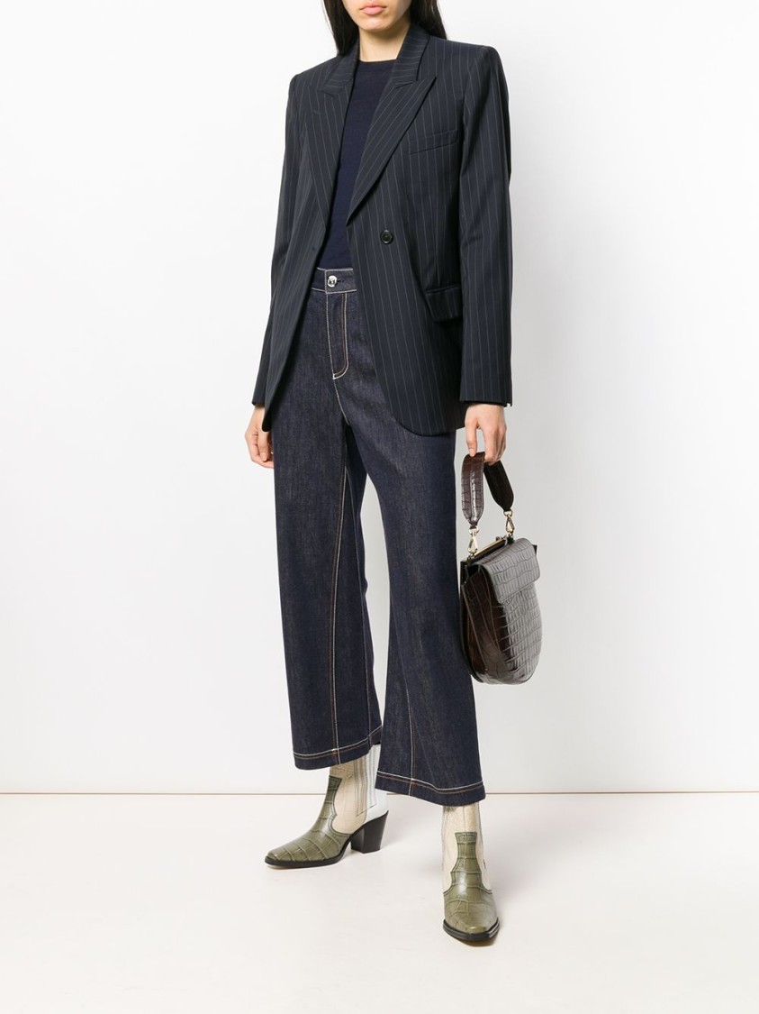 Roberto Collina Ultra-fine Merino Wool Sweatshirt In Blue