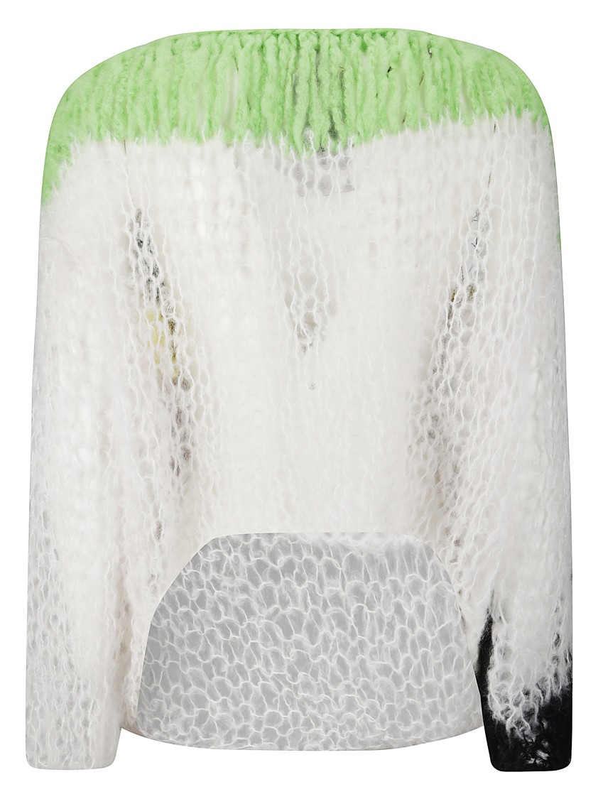 Shop Gudrun & Gudrun Crew Neck Mohair Sweater In White