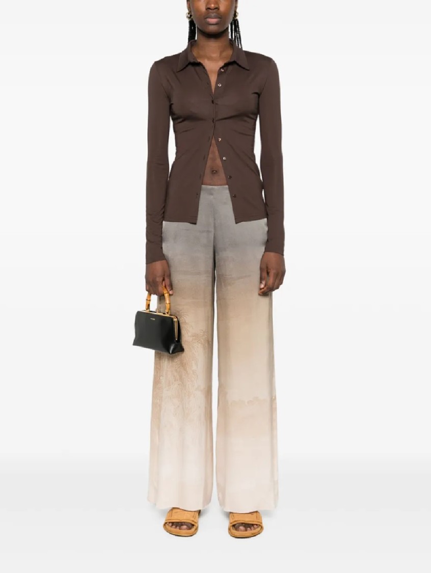 Pierrelouis Mascia Wide-leg Trousers With Gradient Design