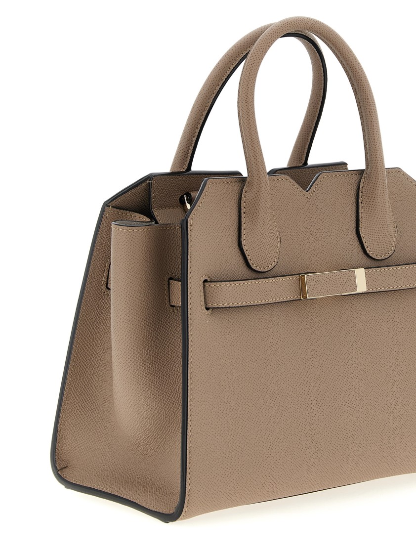 Valextra 'milano' Mini Handbag In Brown