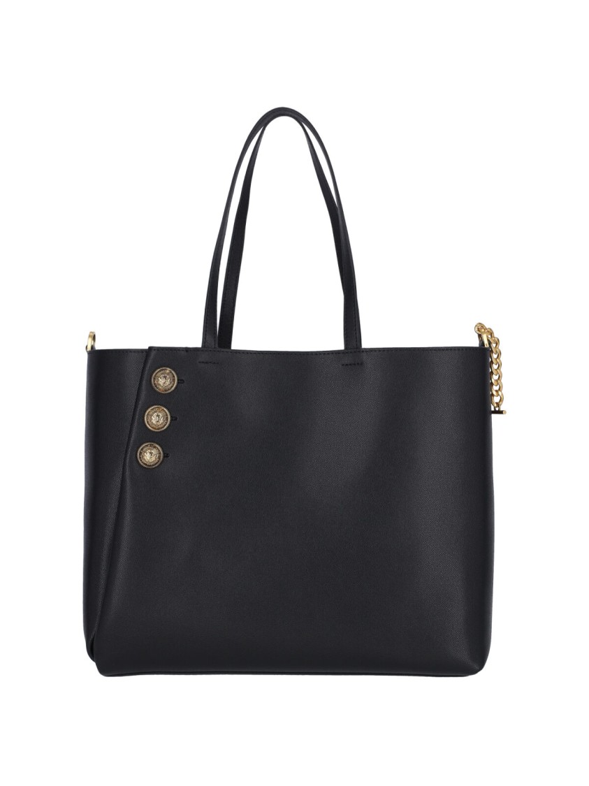 トートバッグ Balmain Black Tote Bag With Decorative Buttons Balmain Black Tote Bag With Decorative Buttons | ModeSens