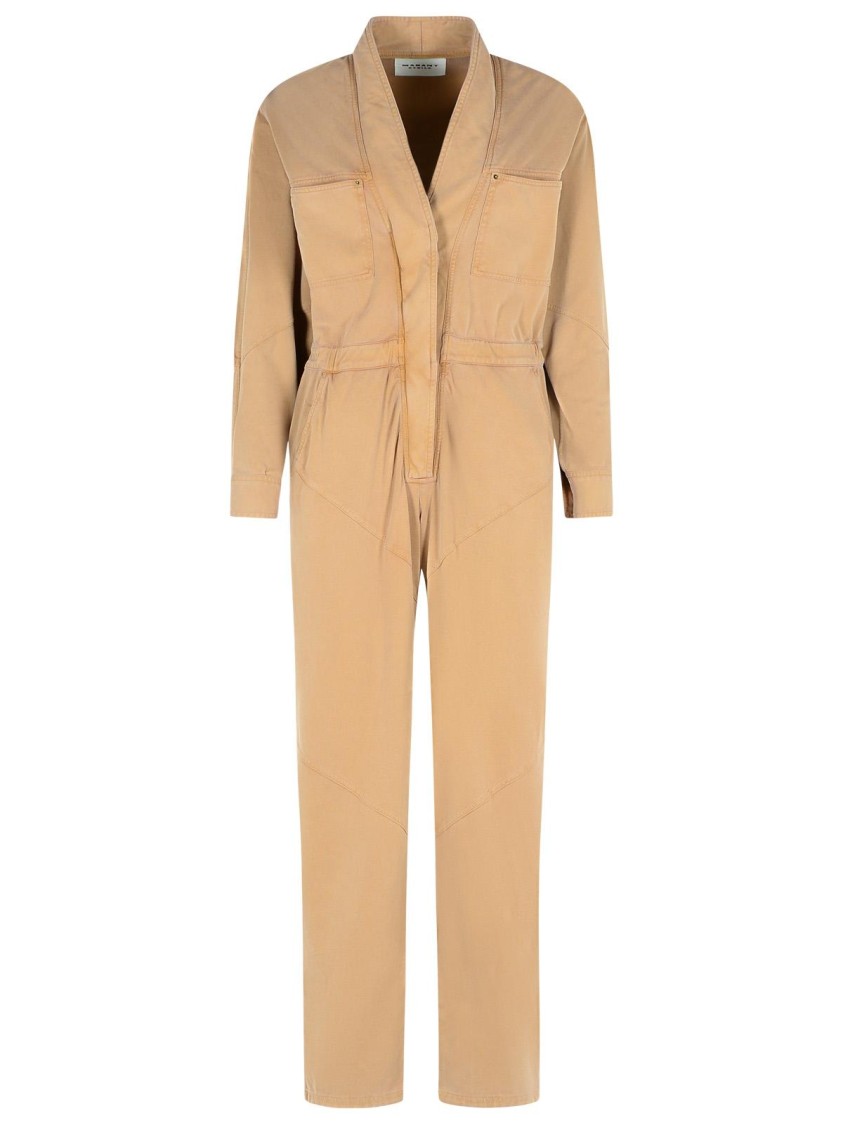 Isabel Marant Étoile Isabel Marant Etoile 'remady' Brown Cotton Jumpsuit In Brown