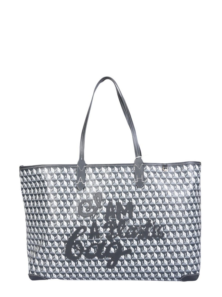 Shop Anya Hindmarch Borsa Tote "i Am A Plastic Bag"