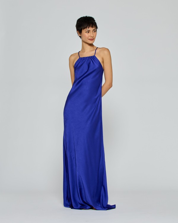 オールインワン・サロペット Serena Bute Gathered Neck Bias Dress With Adjustable Serena Bute Gathered Neck Bias Dress With Adjustable