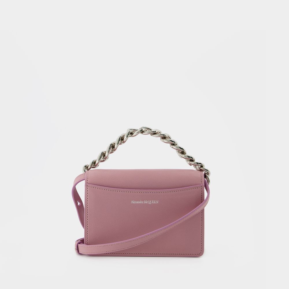 ハンドバッグ Four Ring Mini Bag - Alexander Mcqueen - Pink Antique - Leat Alexander Mcqueen Four Ring Mini Bag - - Pink Antique