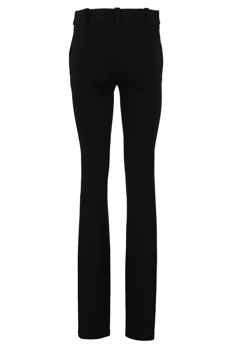 Alessandro Vigilante Flared Pants With Concealed Closure In Black