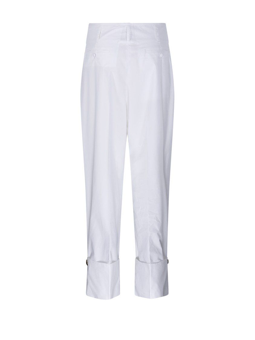 Shop Darkpark Diana Tailored Cuff Pant In White