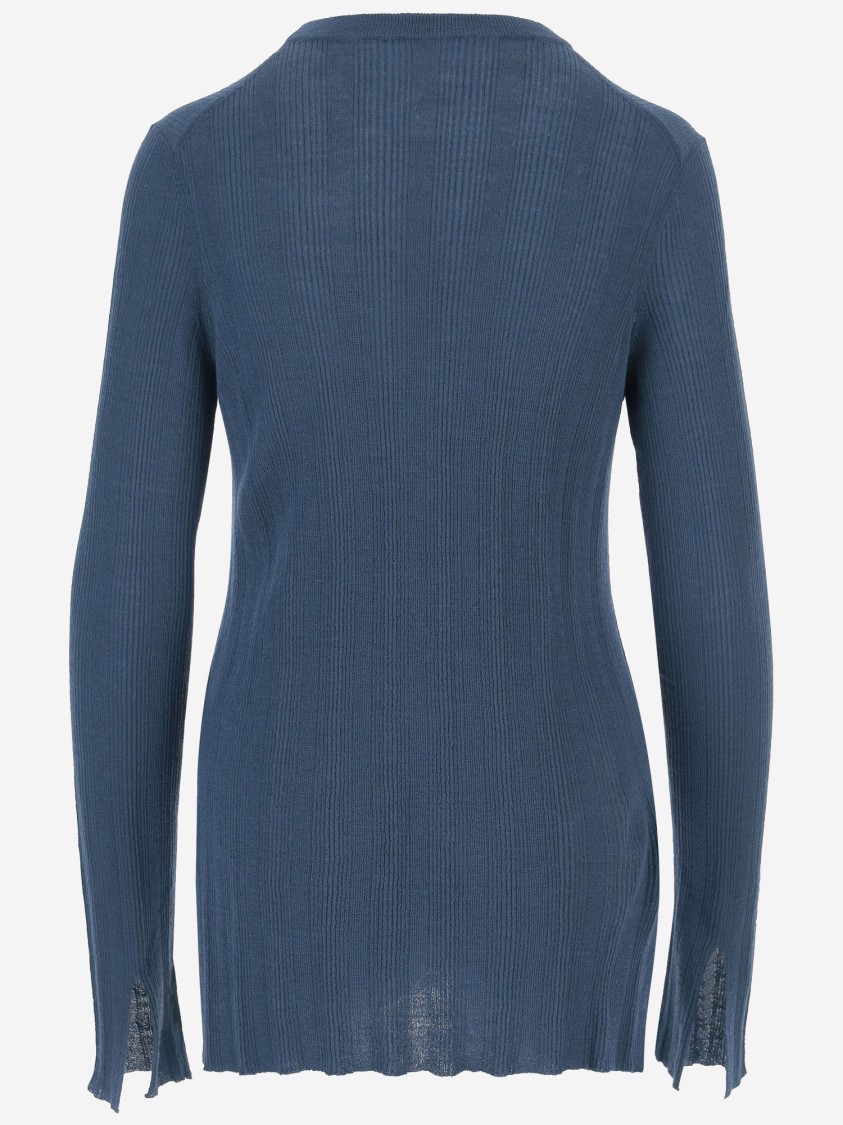Jil Sander Wool Jersey In Blue