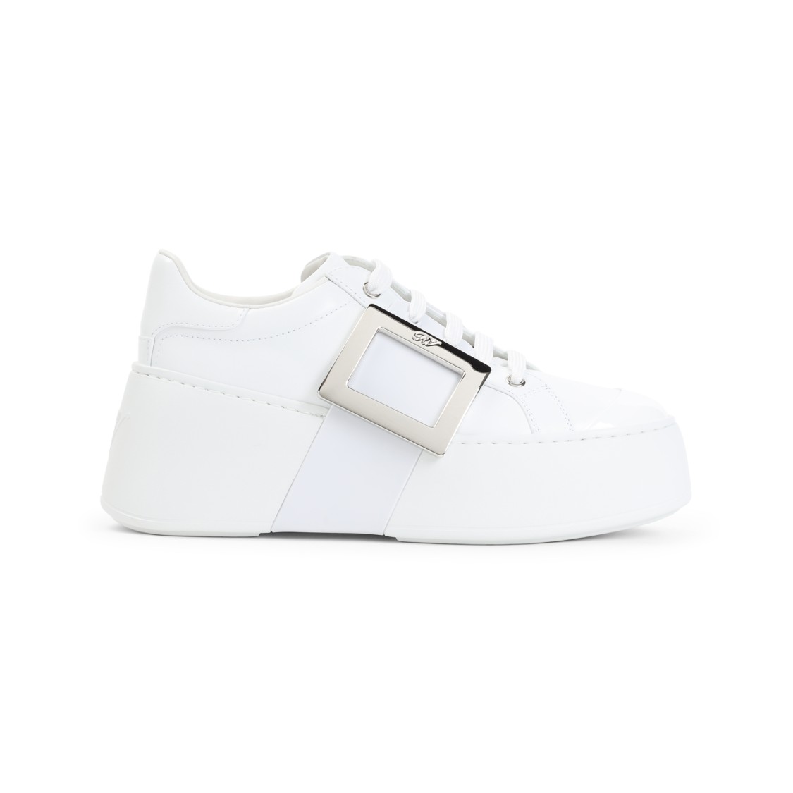 Roger Vivier Platform Sneakers With Prominent Buckle Detail