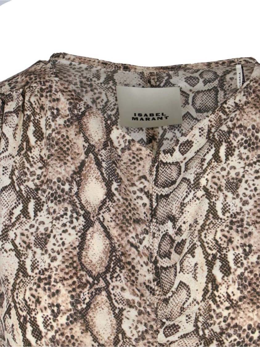 Isabel Marant Octavia Shirt Midi Dress In Neutrals