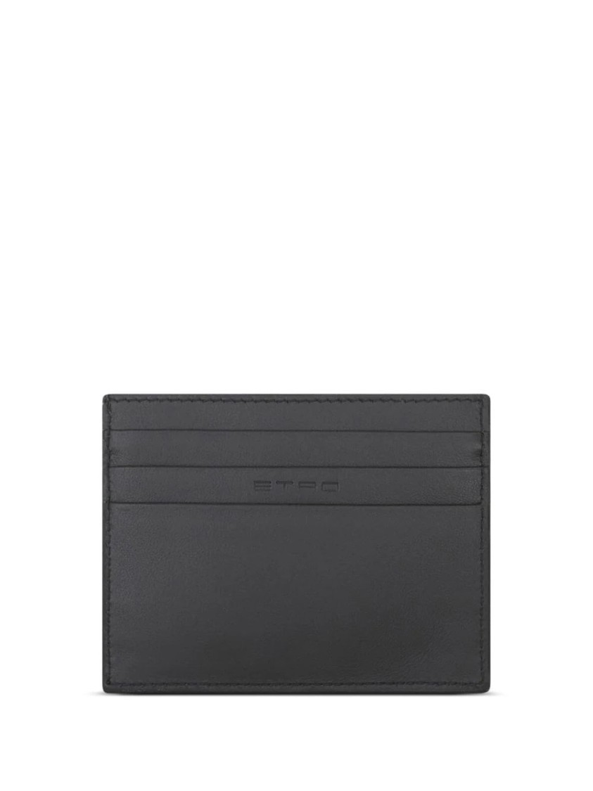 Etro Credit Card Holder In Black
