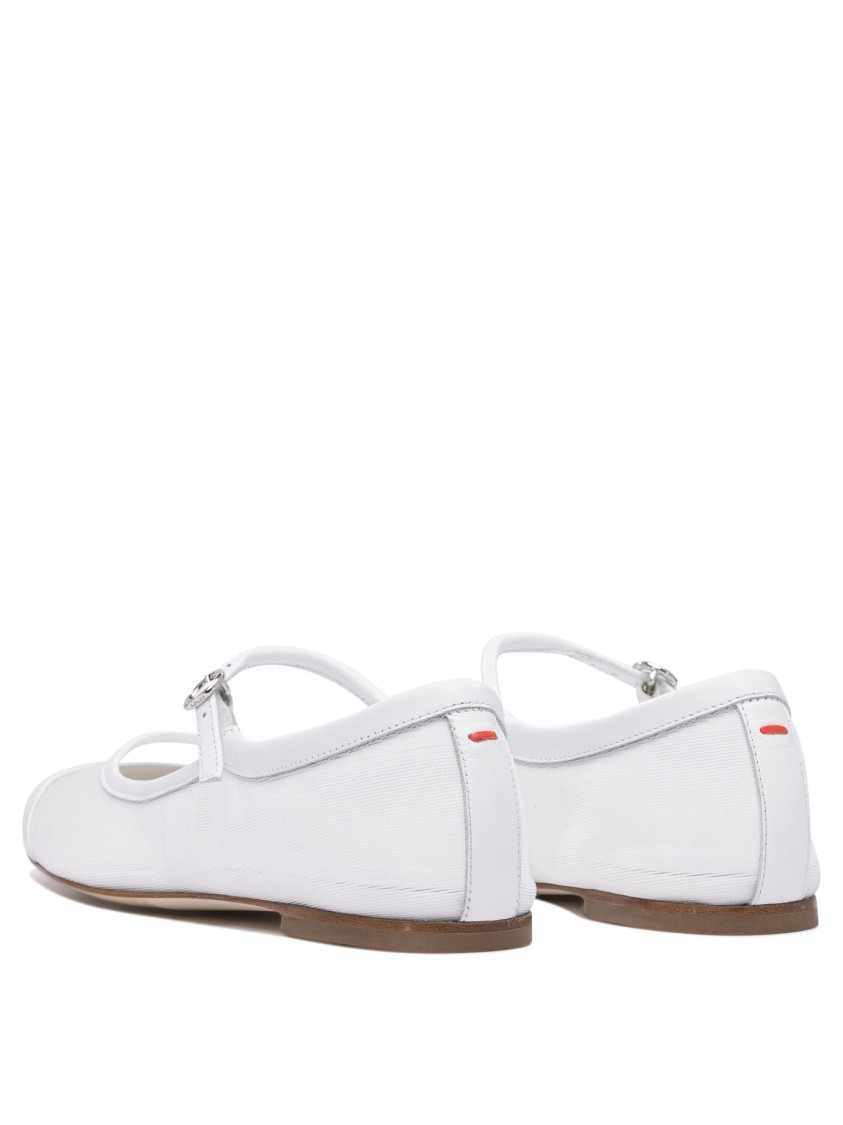 Aeyde Aeydē "uma Eyelet" Mary Jane Bellet Flats In White