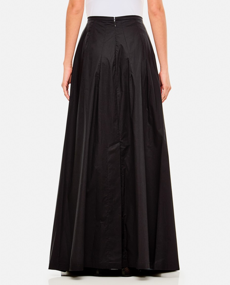 The Latest Full-length Skirt With Side Pockets And Pleated Design