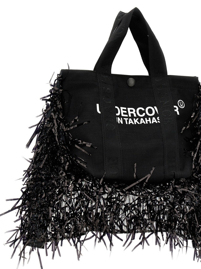Undercover Fringed Handbag In Black