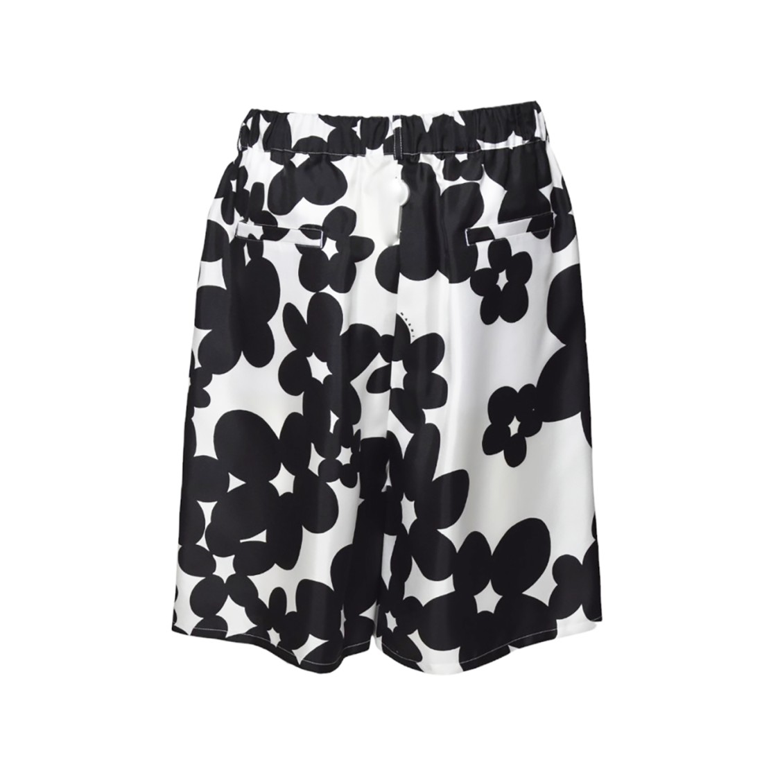 Marni Silk Bermuda Shorts With Black
