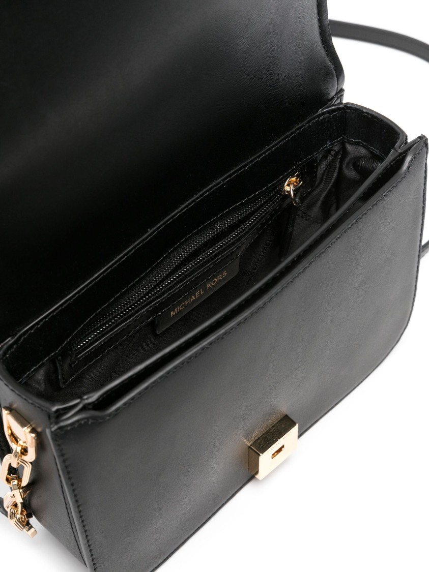 Michael Kors Medium Chain Messenger In Black