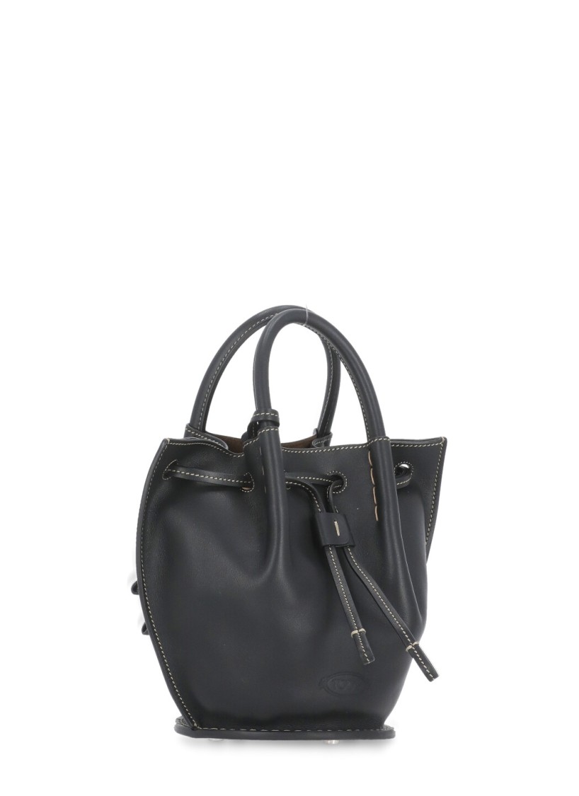 Tod's Black Leather Bag In Black