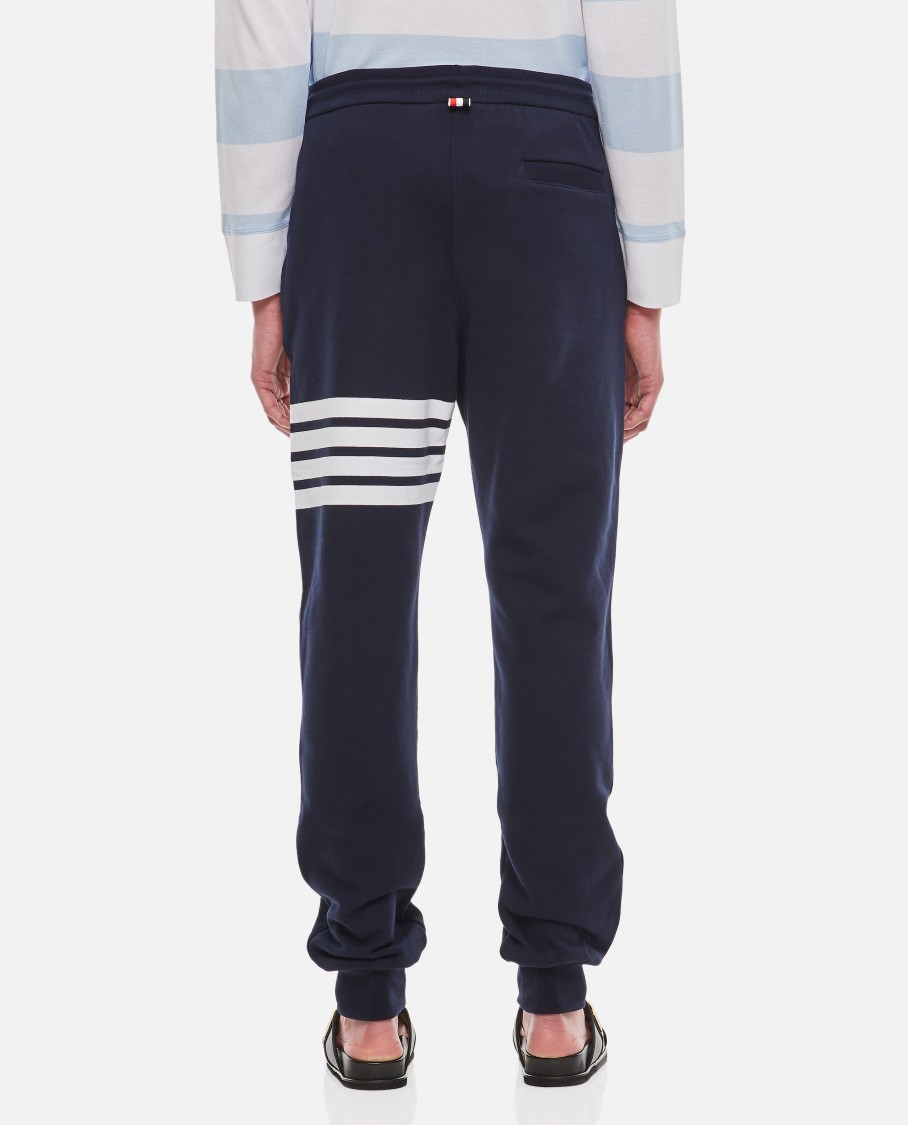 Thom Browne Classic Loopback 4-bar Sweatpants In Blue