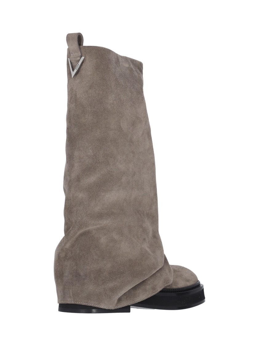 Shop Attico The "robin" Combat Boots – Taupe