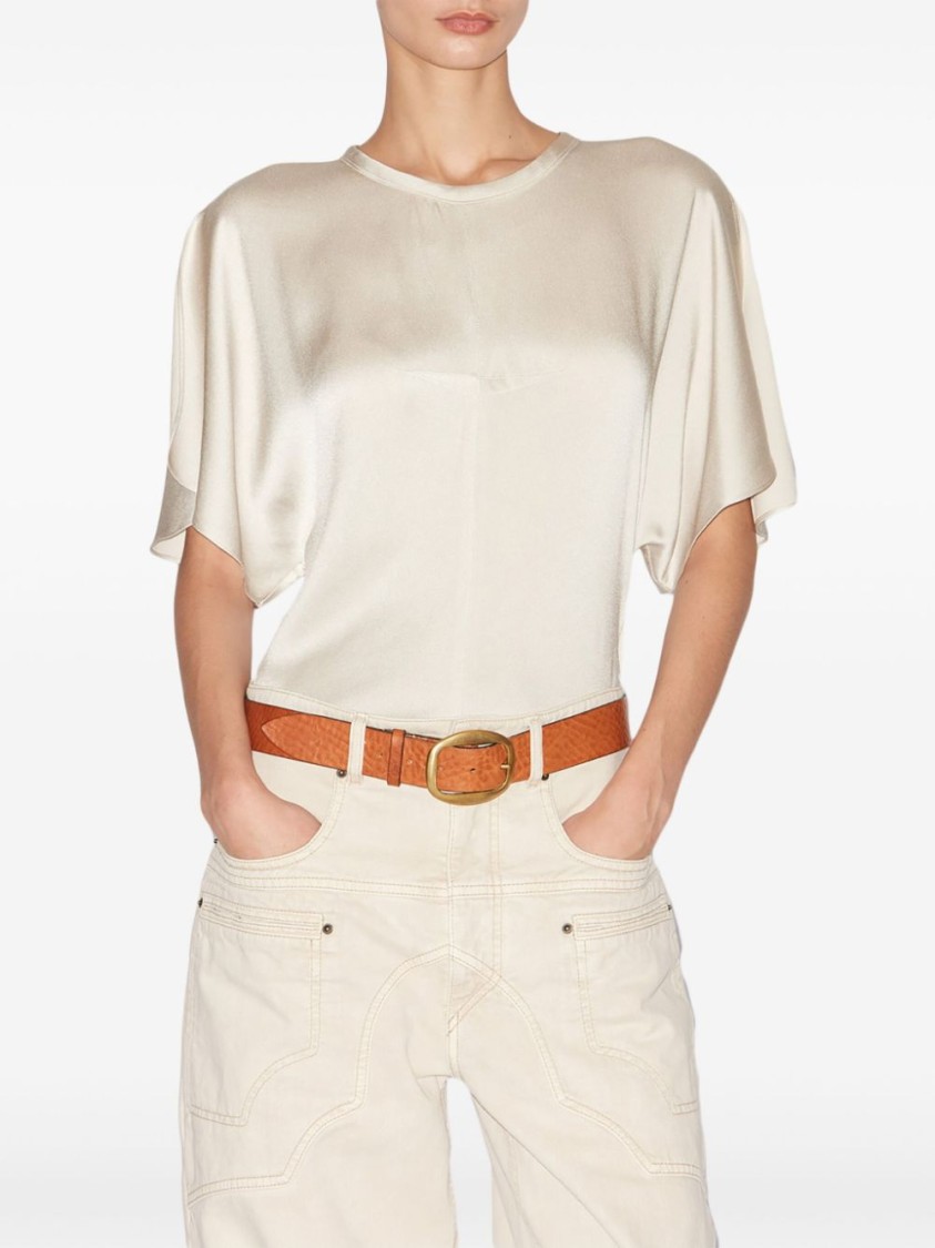 Isabel Marant Karlita Blouse In Neutrals