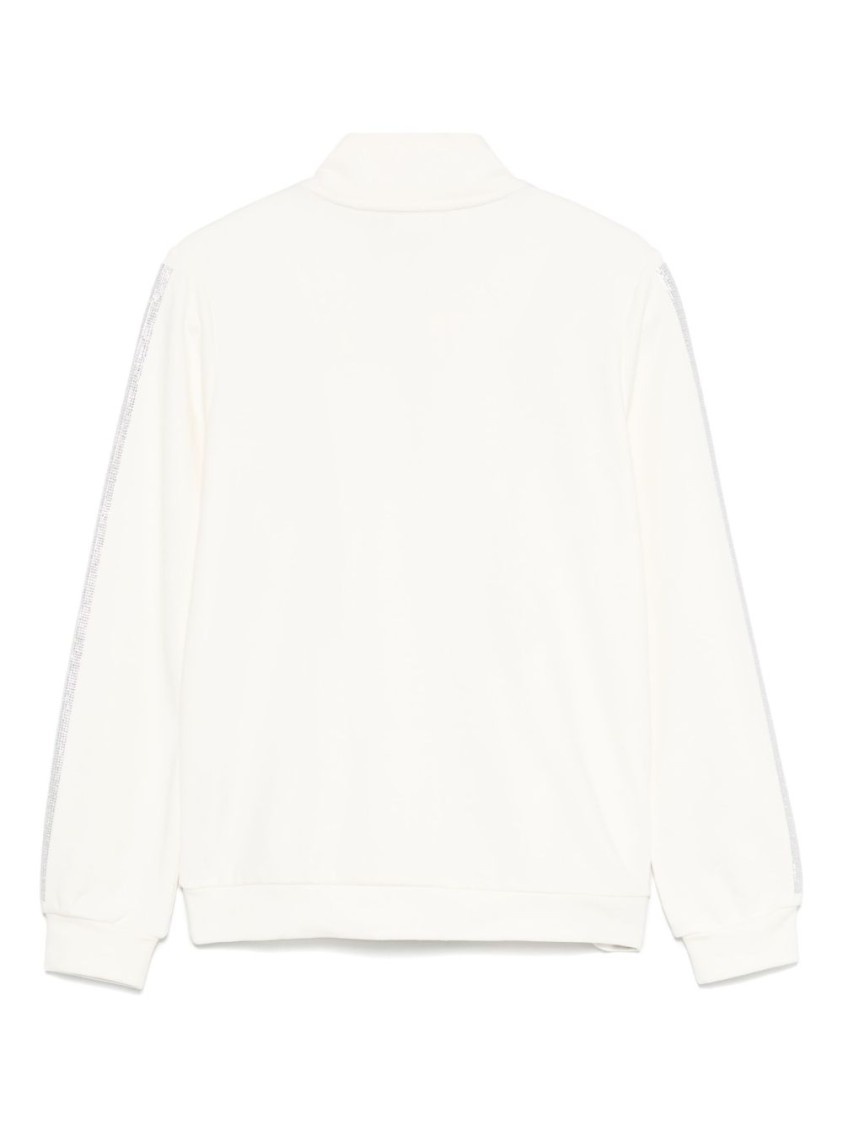 LIU •JO LIU JO HIGH COLLAR ZIP-UP SWEATESHIRT