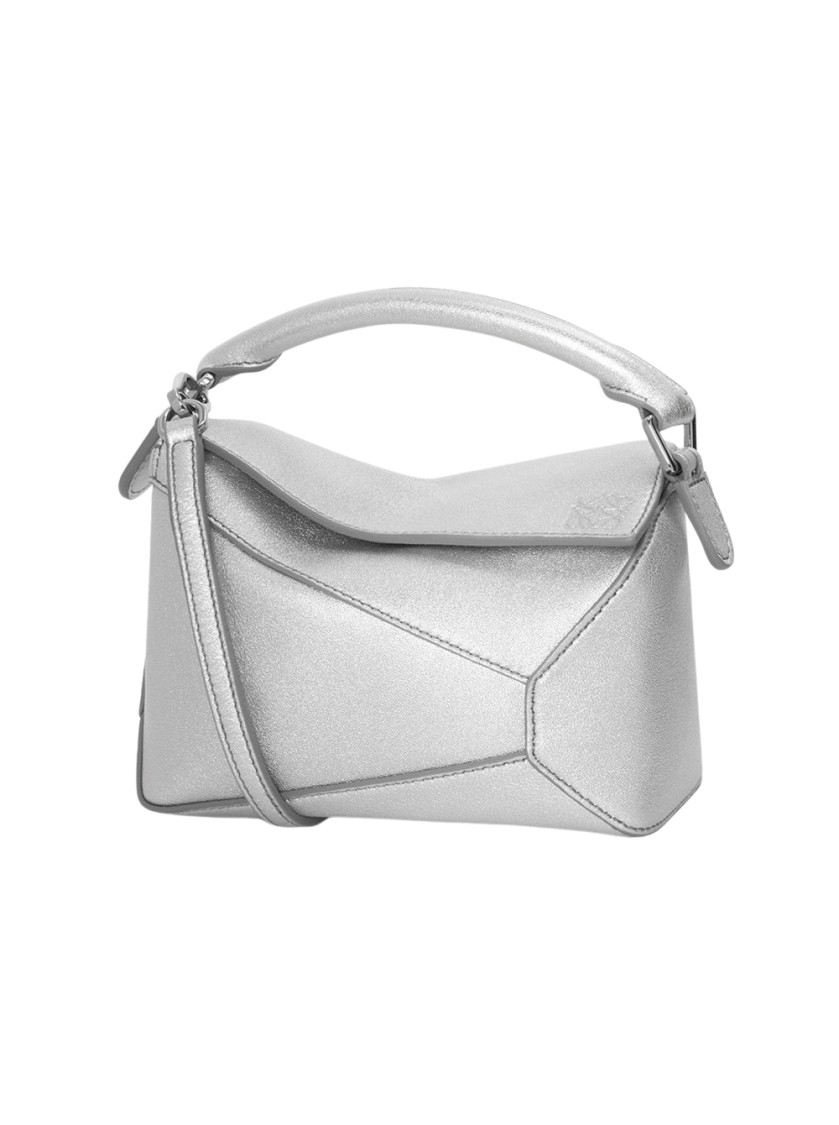 Loewe Mini Puzzle Bag Silver