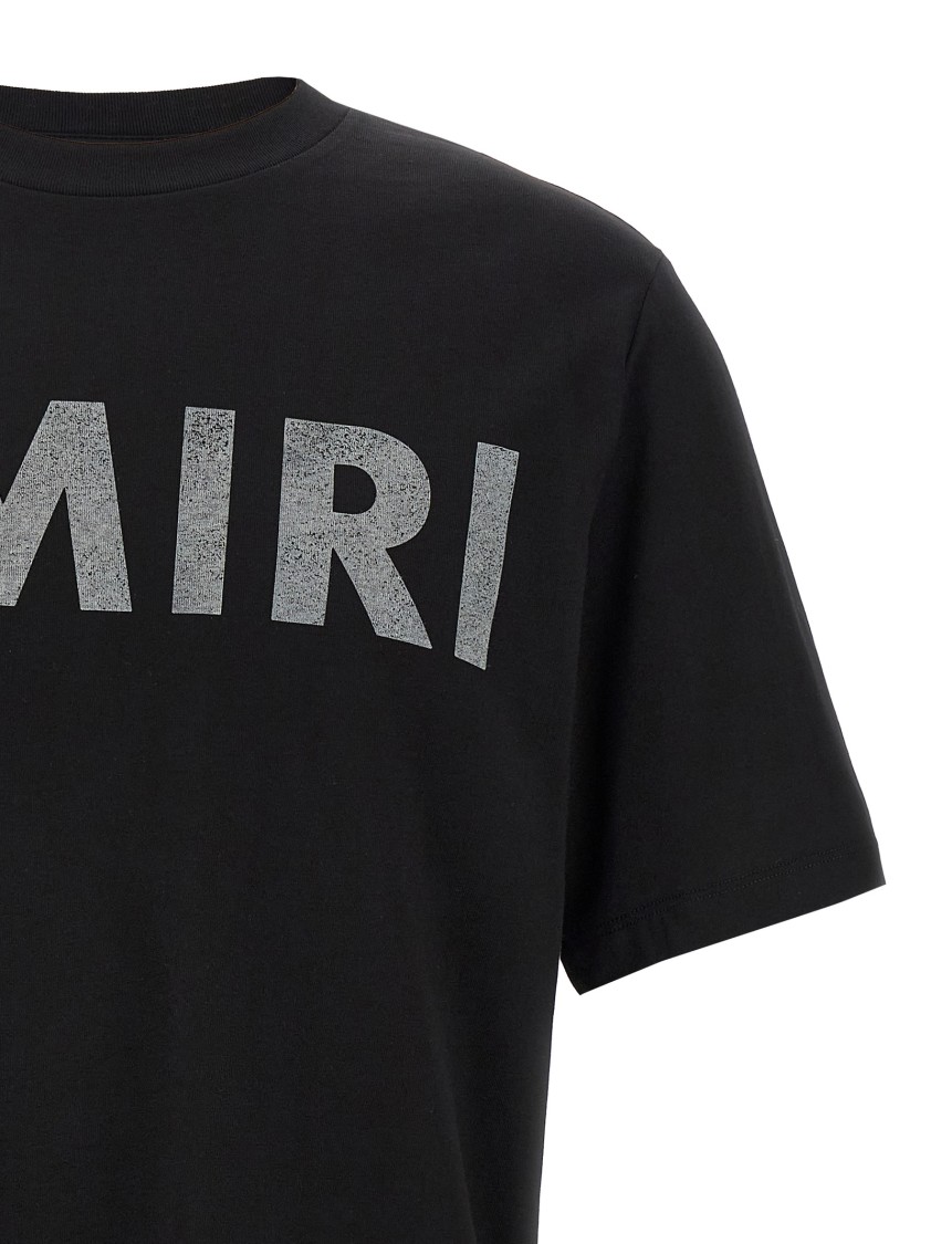 Amiri Logoed T-shirt In Black