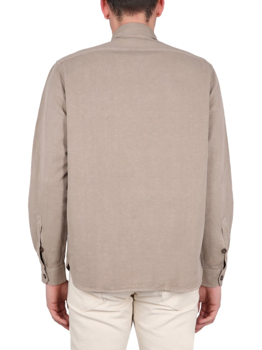 Fay Shirt With Button-down Collar And Pockets