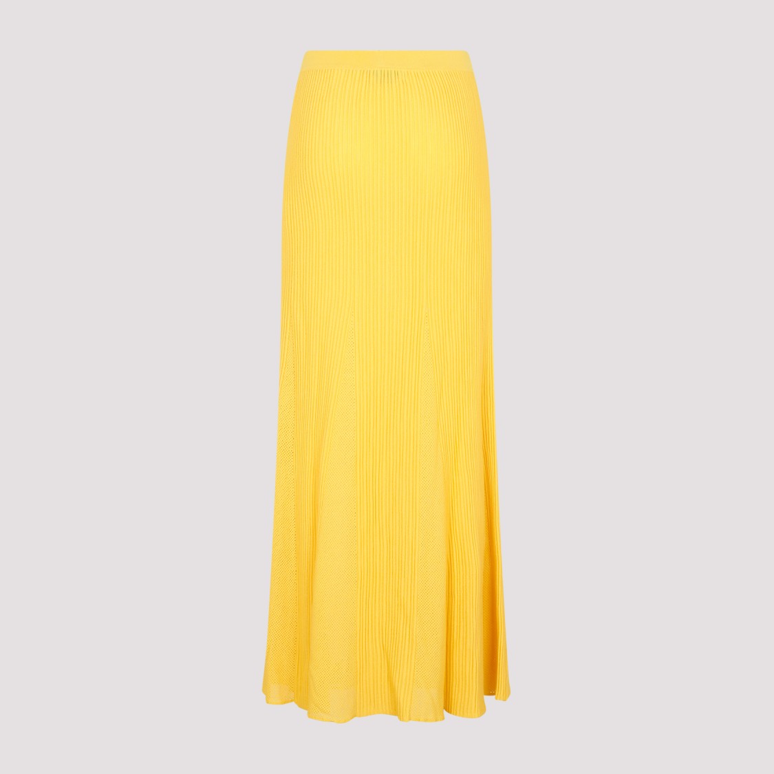 Gabriela Hearst Eula Pleated Midi Skirt In Gold