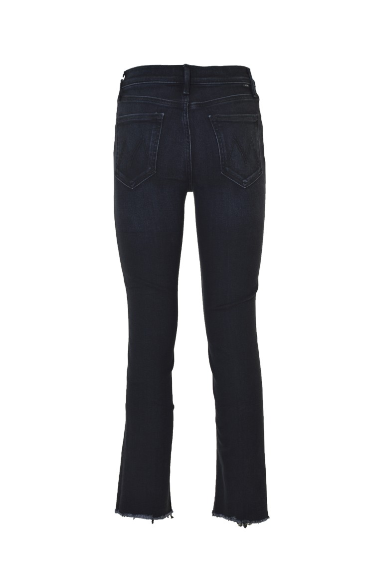 Mother The Rascal Ankle Snippet Jeans In Black Denim