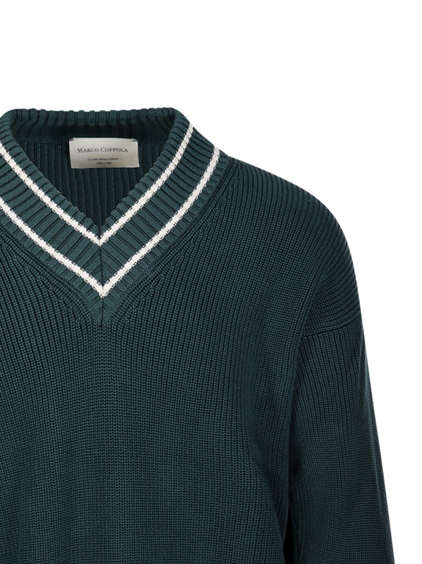 Shop Marco Coppola Old Money Sweater In Green