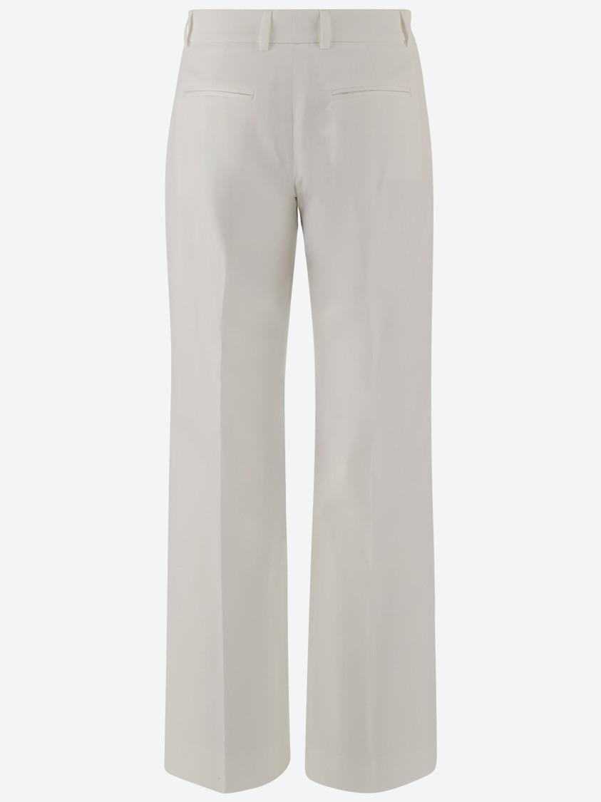 Shop Ql2 Stretch Cotton Pants In Grey
