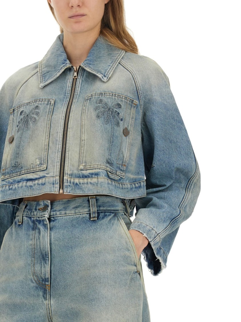 PALM ANGELS PALM ANGELS CROPPED FIT JACKET