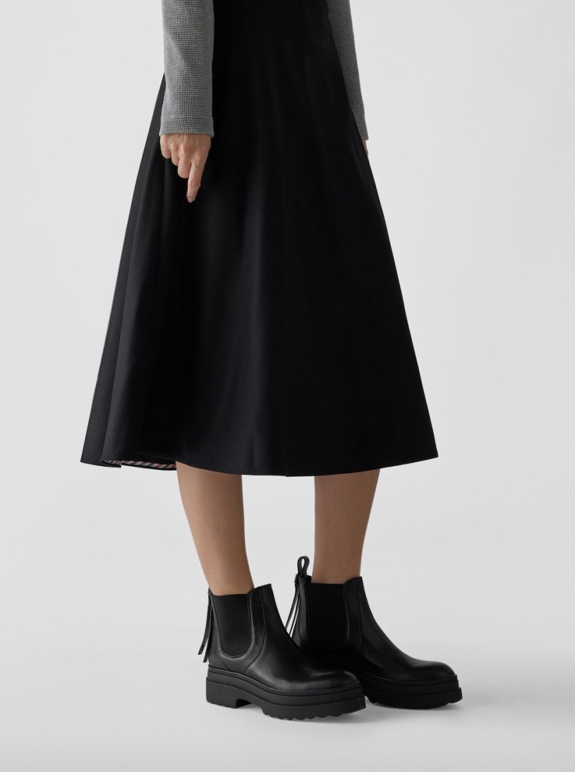 Red Valentino Platform Ankle Boots In Black