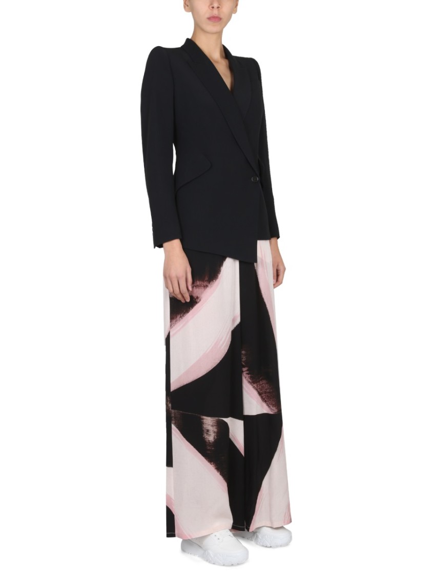 パンツ alexander mcqueen BRUSHSTROKE GRAPHIC PANTS Alexander Mcqueen Brushstroke Graphic Pants In Black | ModeSens
