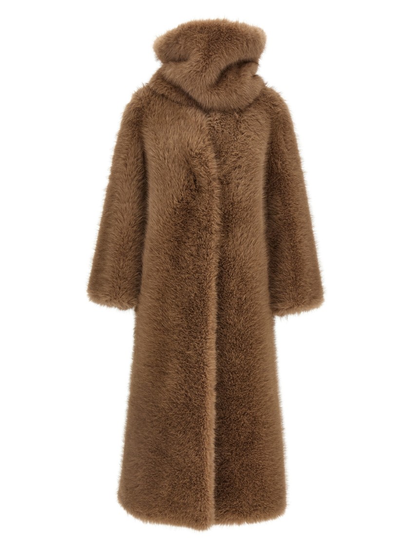 B&b Couture Biscuit Fur Brown In Brown