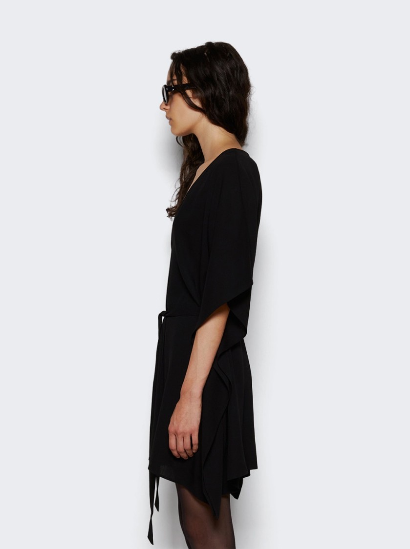 Wardrobe.nyc Kaftan Mini Dress In Black