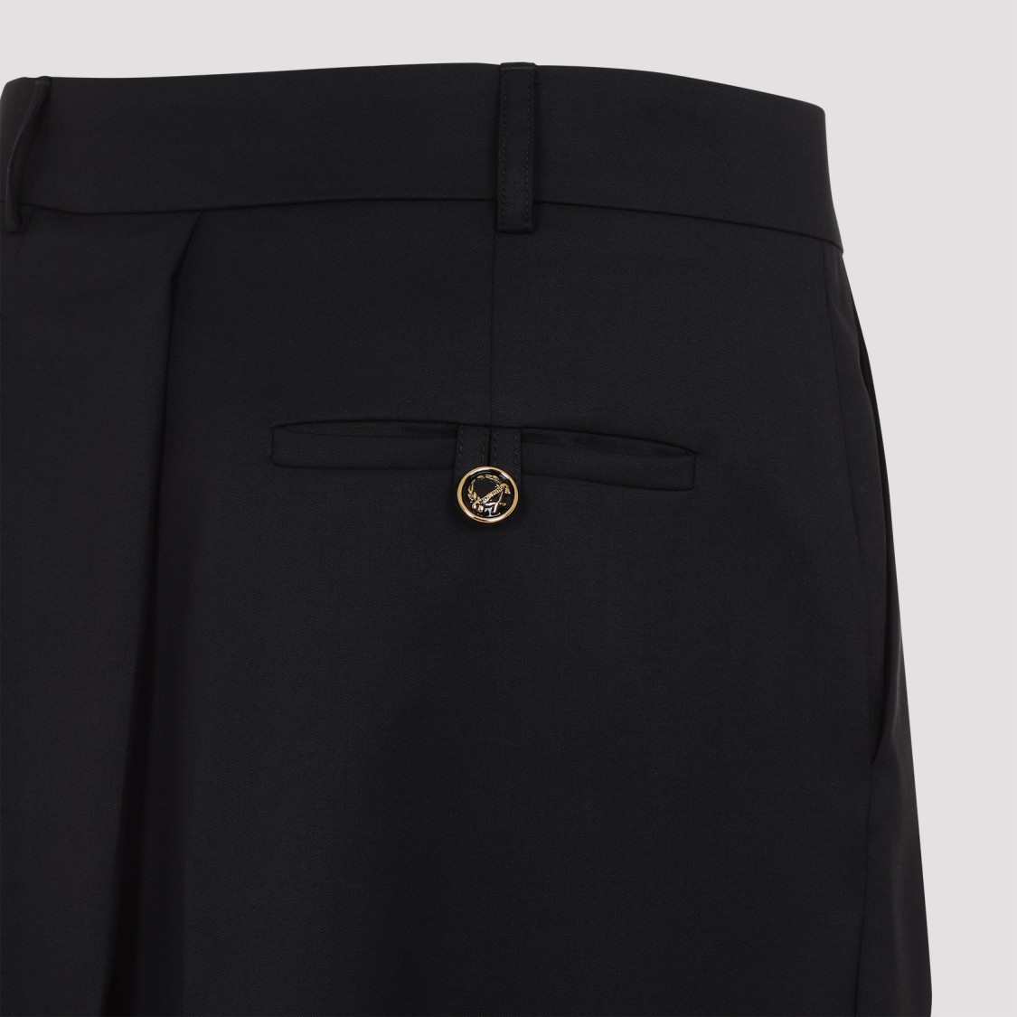 Moschino High-waisted Black Maxi Skirt With Pleated Design In Black