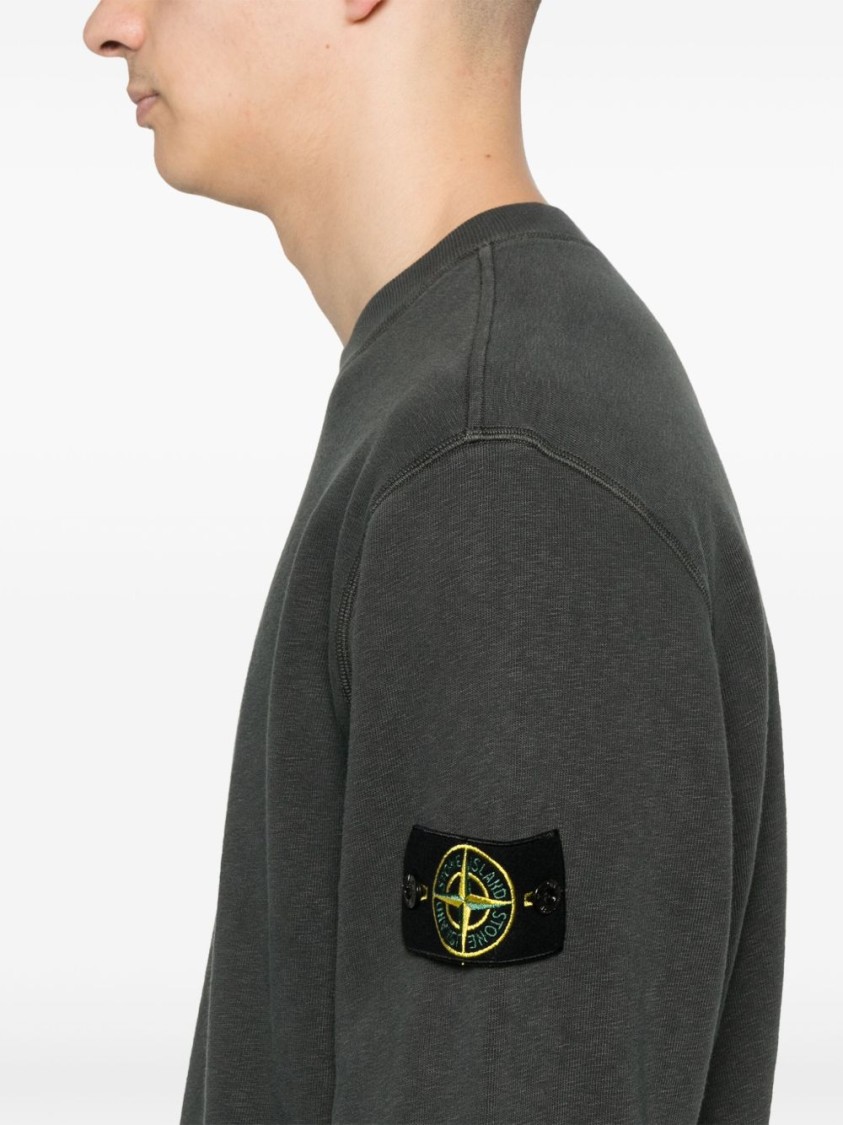 Stone Island Sweatshirt In Gray