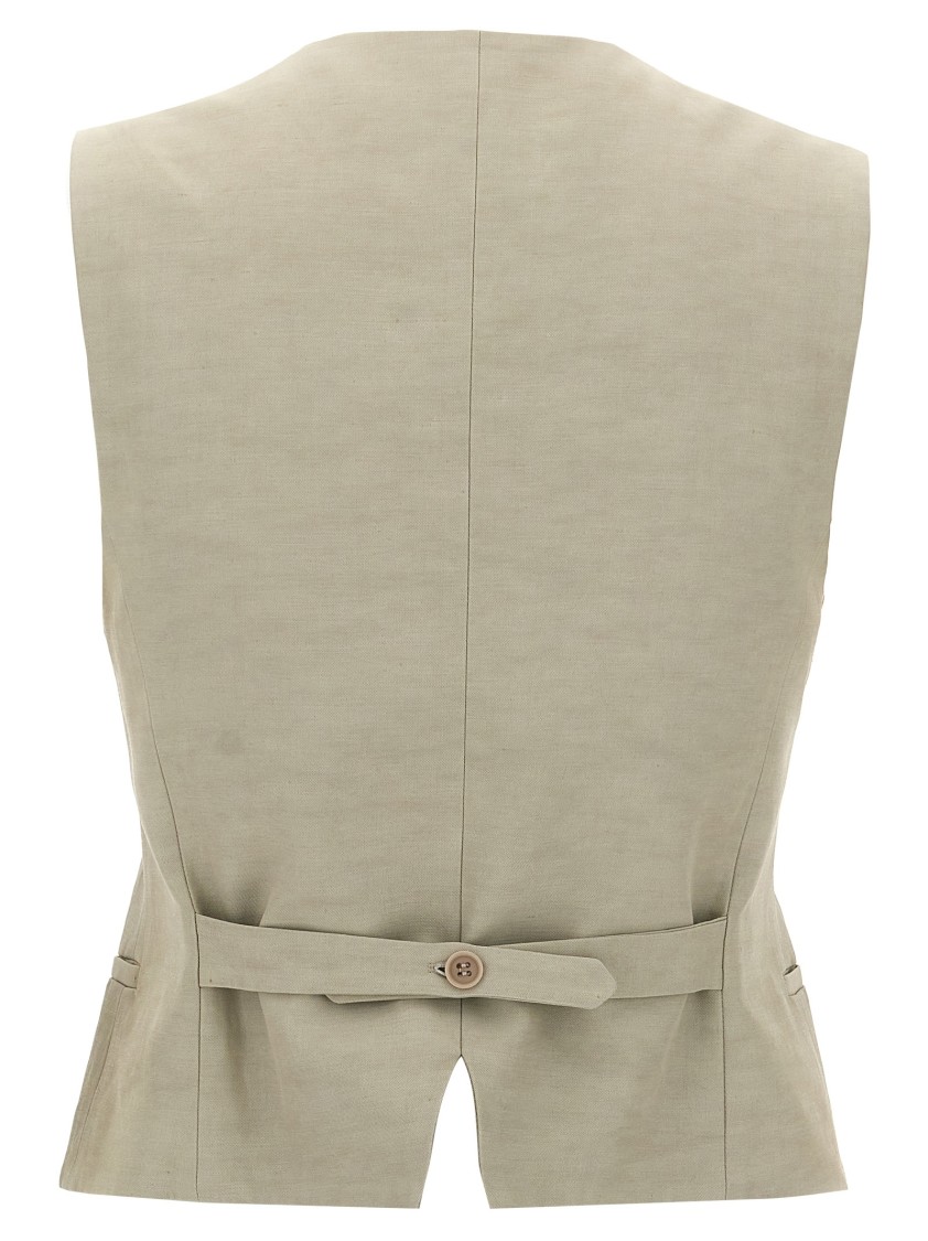 P.a.r.o.s.h Raisa Gilet Beige In Neutral