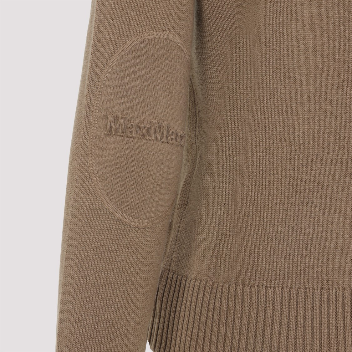 Max Mara Apollo Patches Cardigan In Brown