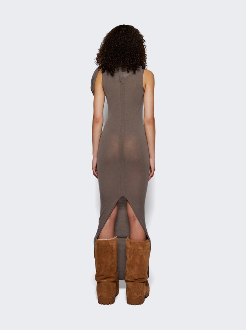 Rick Owens Banded T Dress Dust In Grey