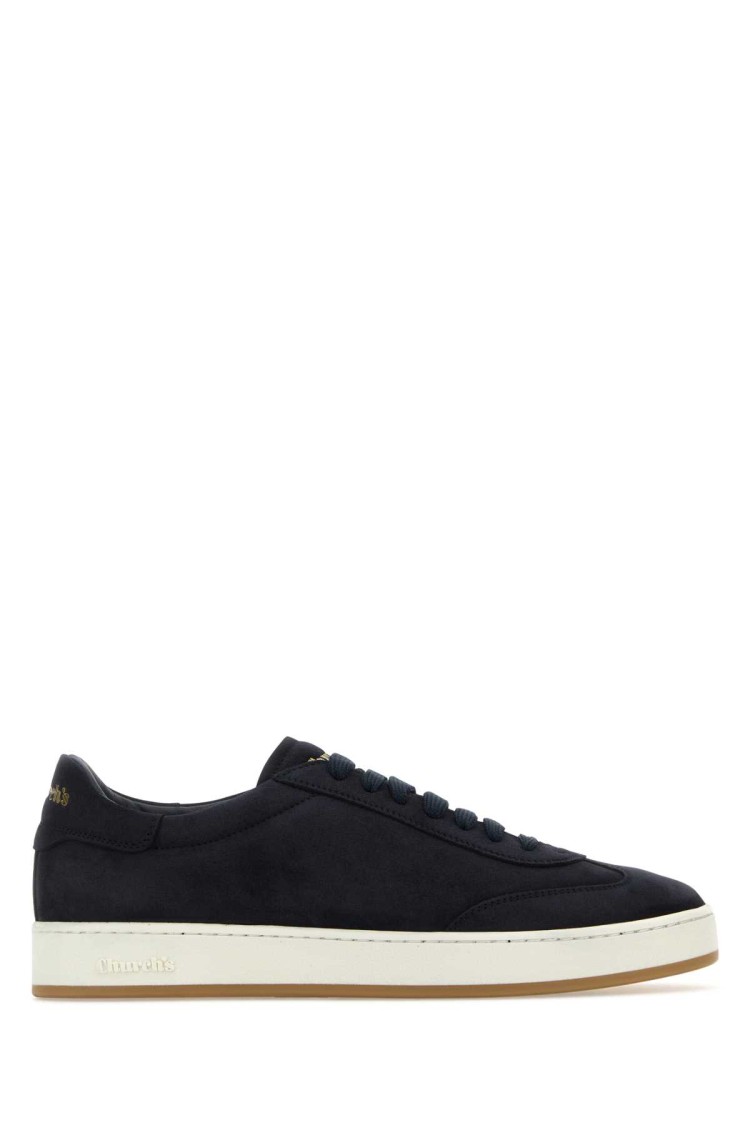 Church's Midnight Blue Suede Sneakers In Black