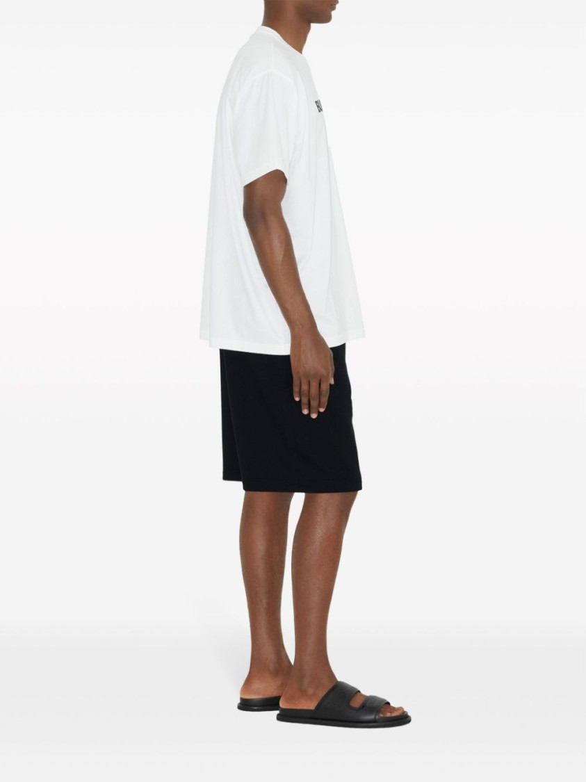 Burberry Oversized T-shirt That Sports The House Logo On The Front In White
