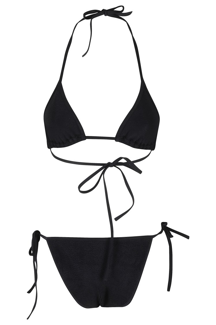 Hunza G Gina Triangle Bikini Set In Black