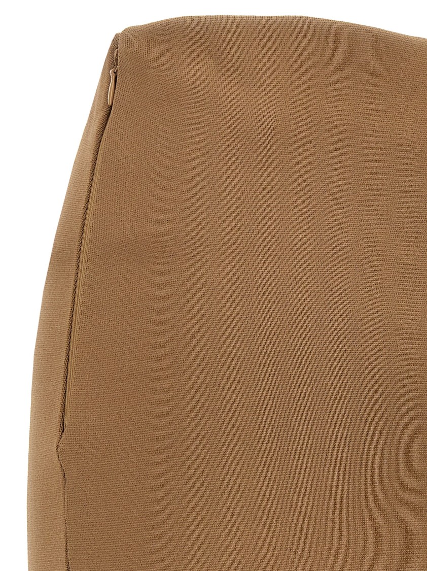 Max Mara Beige Alce Skirt In Brown